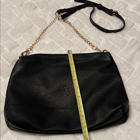 Joy Susan Black Crossbody Bag with Gold Chain - Picture 5 of 6